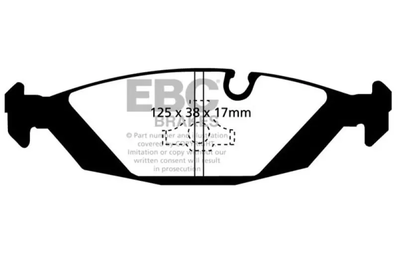 EBC Redstuff Rear Brake Pads 87-88 BMW M5 3.5 (E28)