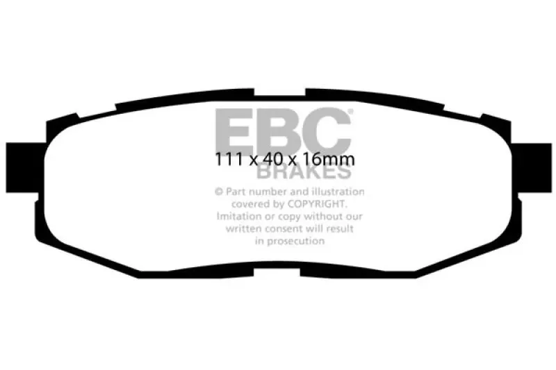 EBC 12+ Scion FR-S 2 Ultimax2 Rear Brake Pads High Performance