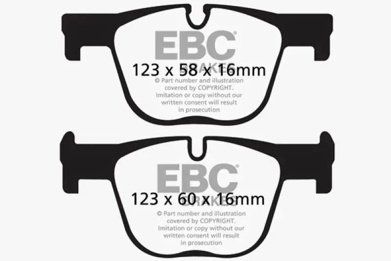 EBC Ultimax2 Brake Pads Universal Fit High Performance