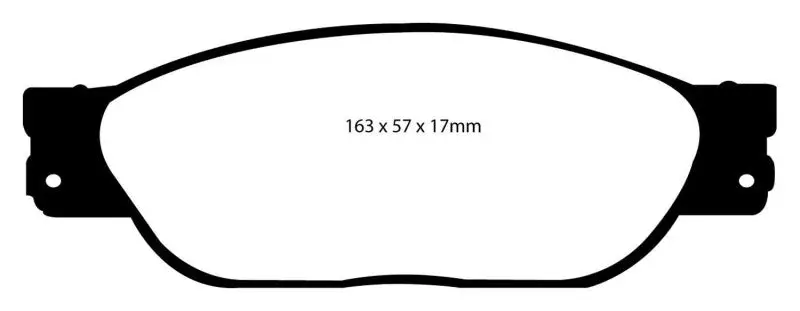 EBC Ultimax2 Front Brake Pads 01-05 Ford Thunderbird 3.9 - Smooth & Quiet