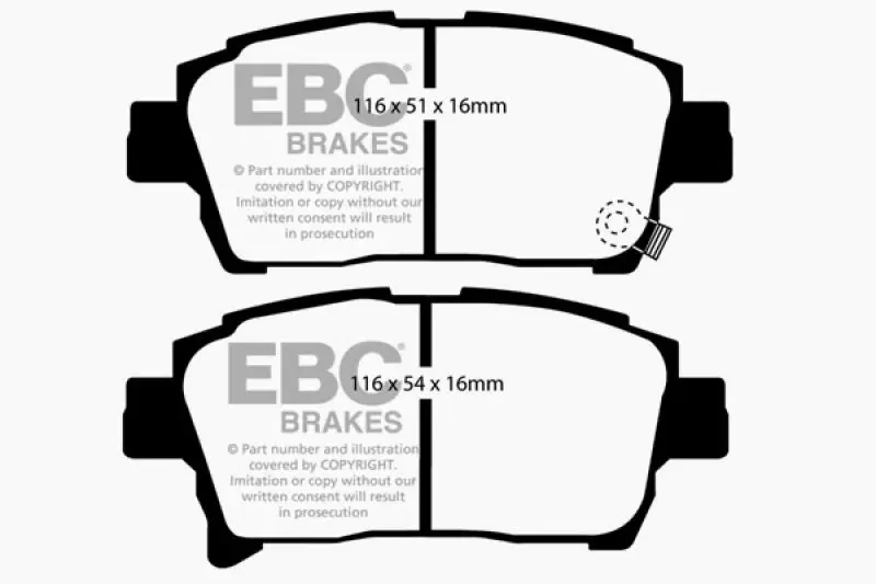 EBC Ultimax2 Front Brake Pads 2003-2007 Scion XA 1.5