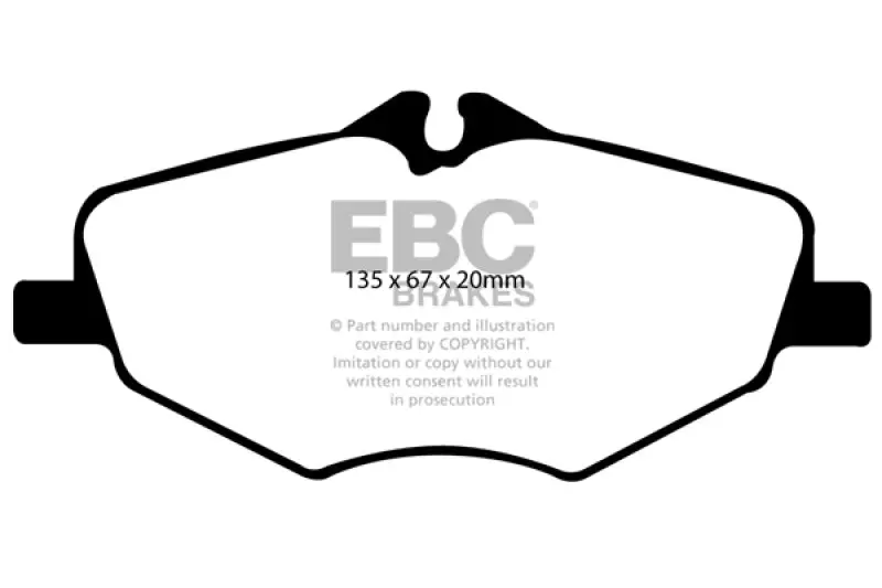 EBC Ultimax2 Front Brake Pads 2006-2009 Mercedes-Benz E320 3.0 TD