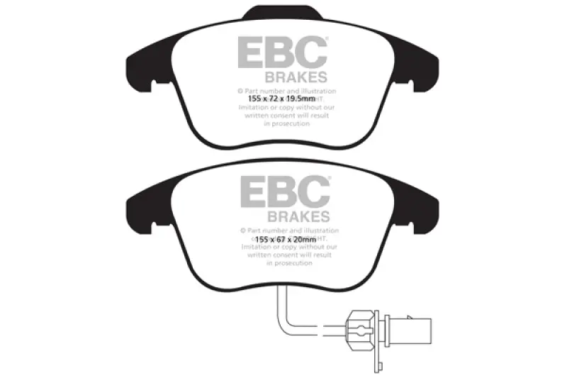 EBC Ultimax2 Front Brake Pads 10+ Audi A5 2.0 Turbo