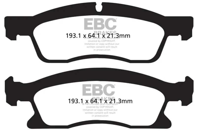 EBC Ultimax2 Front Brake Pads 13+ Dodge Durango 5.7L