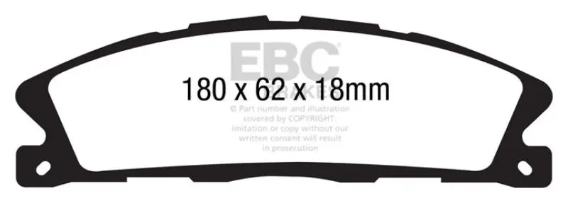 EBC Ultimax2 Front Brake Pads 13+ Ford Explorer 3.5L Twin Turbo 4WD