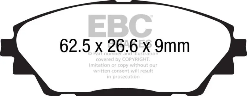 EBC Ultimax2 Front Brake Pads 14+ Mazda 3 2.0 Japan Build