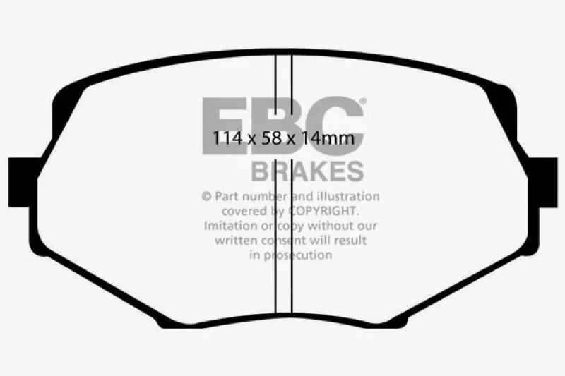 EBC Ultimax2 Front Brake Pads Mazda Miata MX5 1.8 94-01