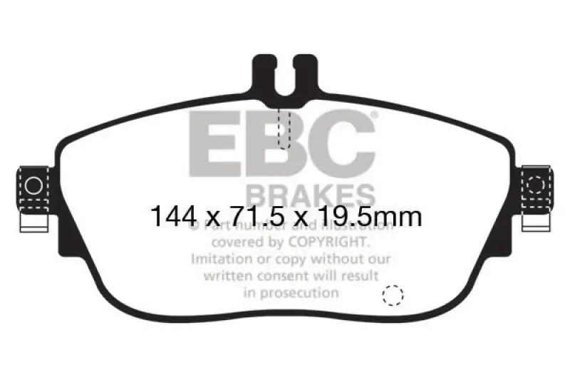 EBC Ultimax2 Front Brake Pads 13+ Mercedes-Benz CLA250 2.0 Turbo