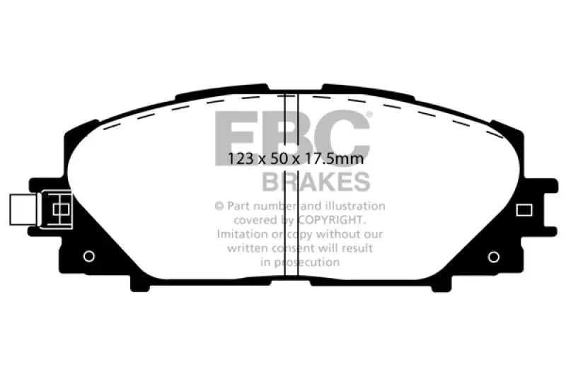 EBC Ultimax2 Front Brake Pads 06+ Toyota Yaris 1.5L