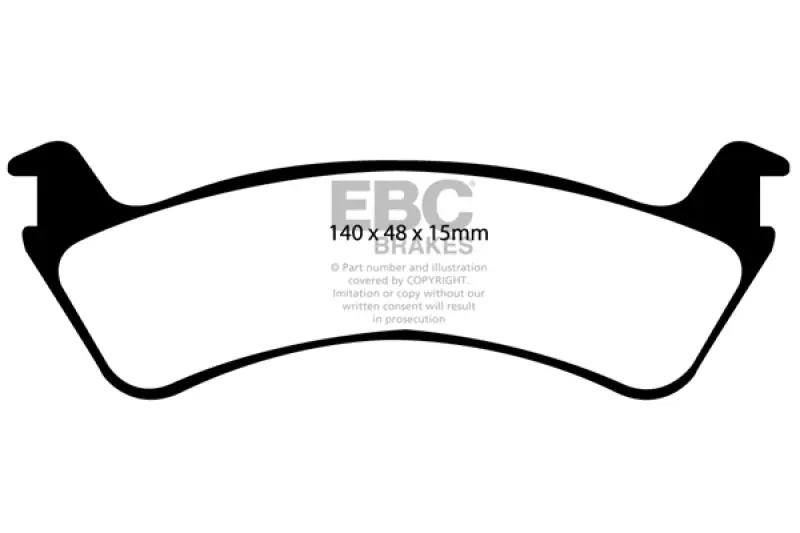 EBC Ultimax2 Rear Brake Pads 00-02 Ford Explorer Sport 4.0L 2WD Phenolic Pistons
