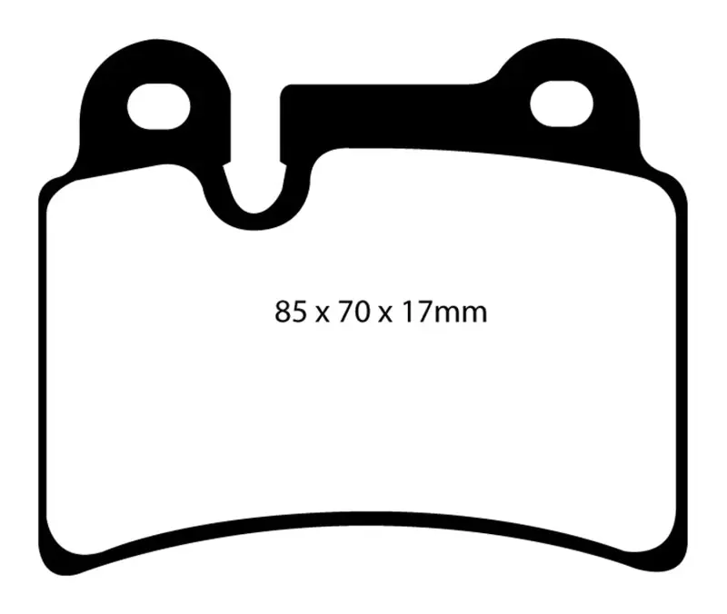 EBC Ultimax2 Rear Brake Pads 06-09 Volkswagen Touareg 3.6 (2 pin holes at top backplate)
