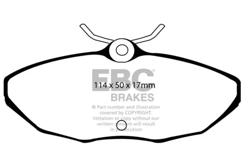 EBC Ultimax2 Rear Brake Pads 2001-2005 Ford Thunderbird 3.9L Ceramic Friction Material