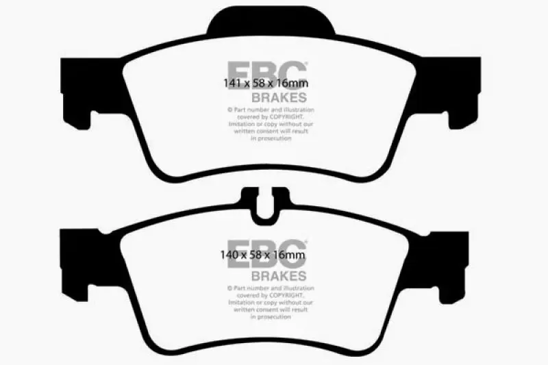 EBC Ultimax2 Rear Brake Pads 2004-2006 Mercedes-Benz CL500 5.0