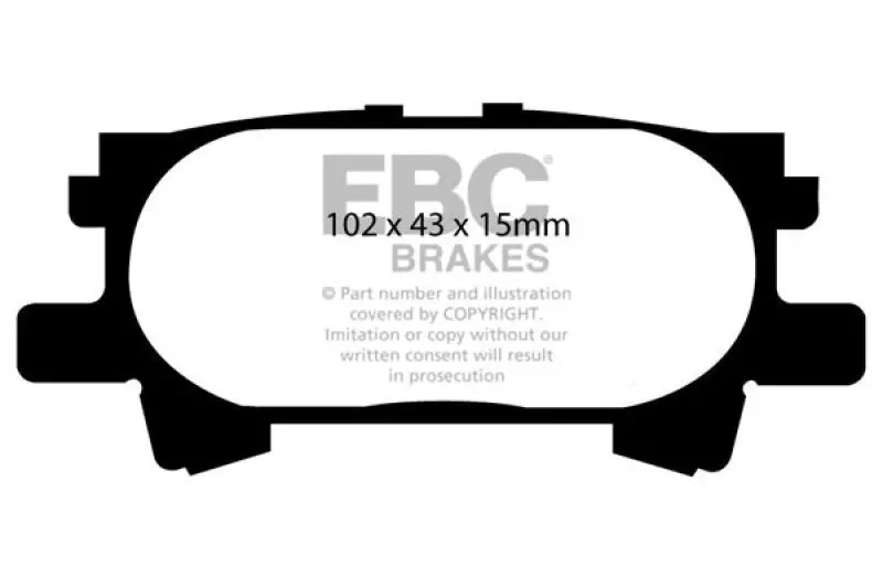 EBC Ultimax2 Rear Brake Pads 2004-2007 Lexus RX330 3.3