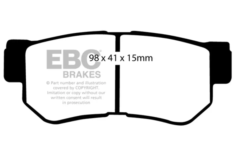 EBC Ultimax2 Rear Brake Pads 2008-2009 Hyundai Azera 3.3L Ceramic Smooth Stopping