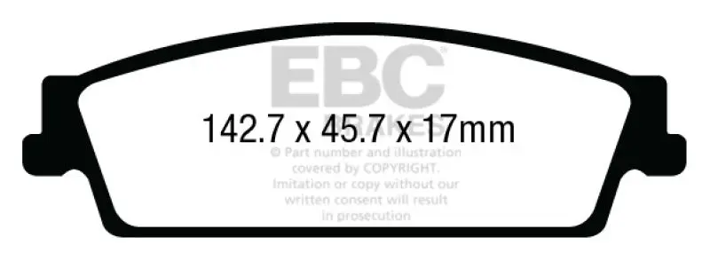 EBC Ultimax2 Rear Brake Pads 15+ Cadillac Escalade 6.2 2WD