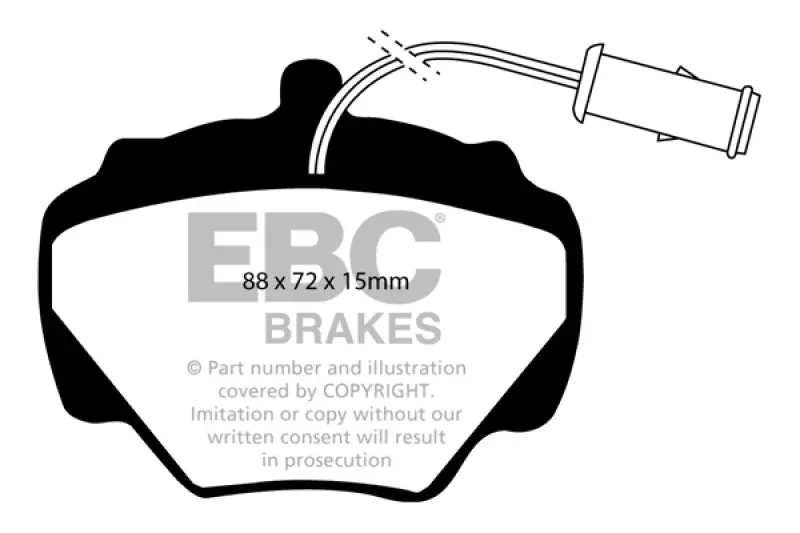 EBC Ultimax2 Rear Brake Pads Land Rover Defender 92-97