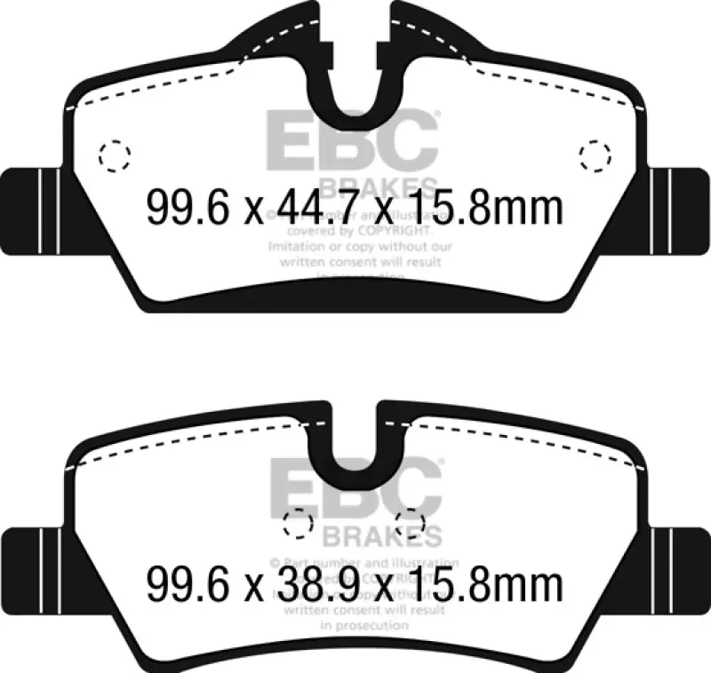 EBC Ultimax2 Rear Brake Pads 14+ Mini Hardtop 1.5 Turbo Cooper