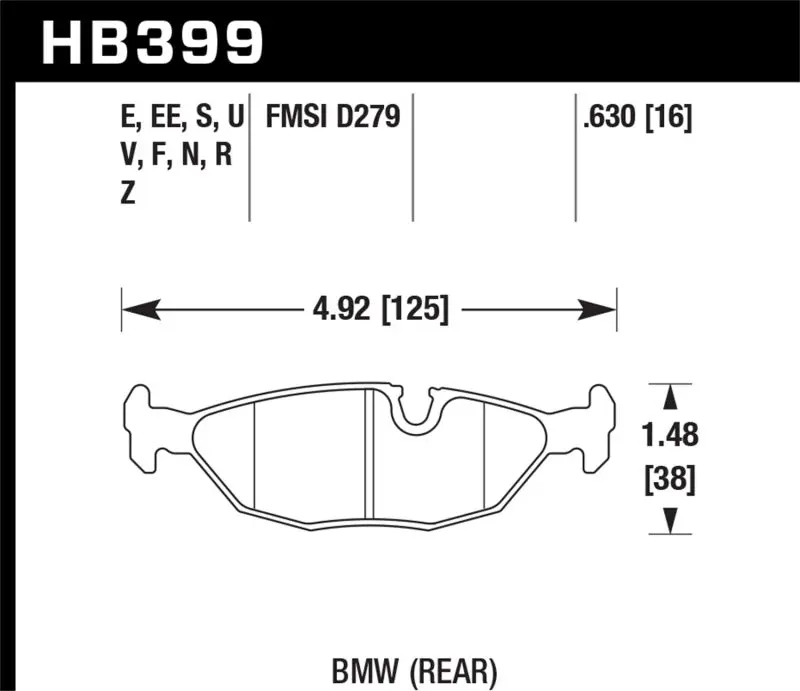 Hawk DTC-70 Rear Brake Pads 91 BMW 318i E30 Performance Braking Hawk Performance