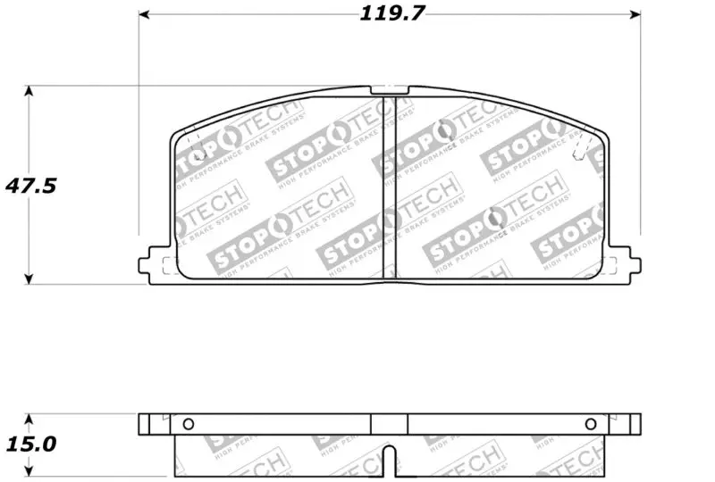 StopTech Performance Brake Pads Universal High Performance Street Use