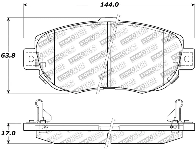 StopTech Performance Front Brake Pads 00-05 Lexus IS 250/300/350 02-09 SC 300/400/430
