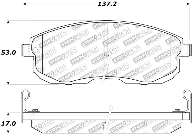 StopTech Performance Front Brake Pads Infiniti G35 Nissan Altima Sentra 350Z 2002-2009