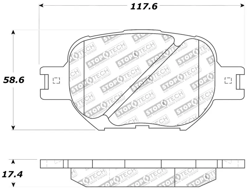 StopTech Performance Front Brake Pads Scion tC Celica GT GT-S 2000-2008