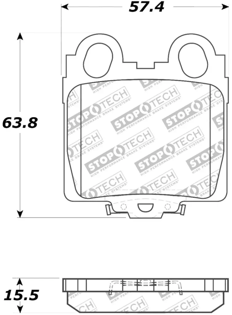 StopTech Performance Rear Brake Pads Lexus GS IS 1998-2005