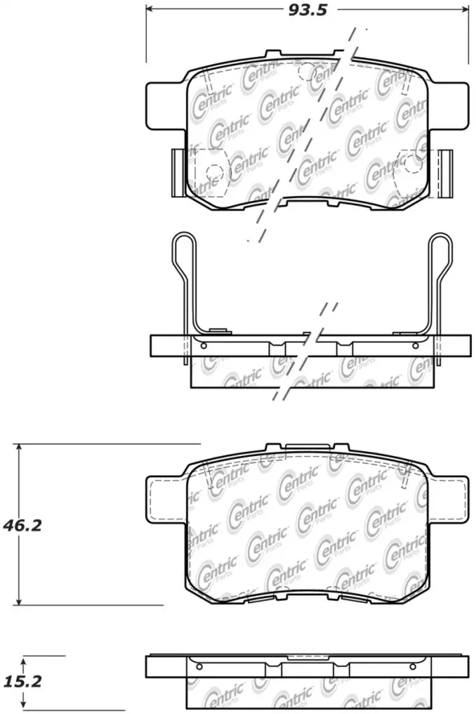 StopTech Sport Performance Rear Brake Pads 11-17 Honda Accord