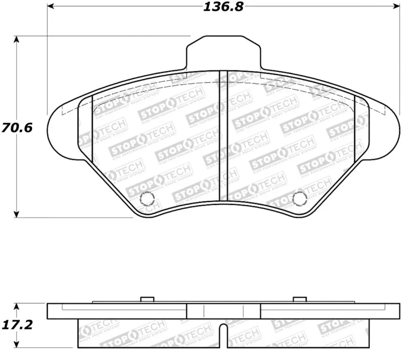 StopTech Street Brake Pads Front High Performance Various Vehicles