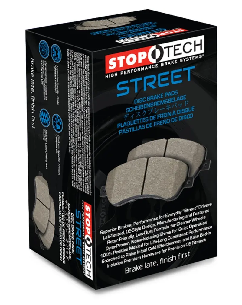 StopTech Street Brake Pads Front/Rear Set - Complete Braking Solution