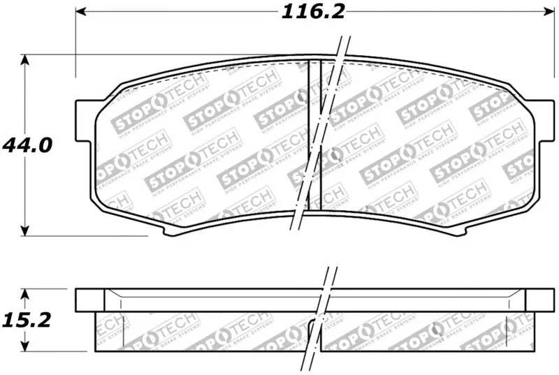 StopTech Street Brake Pads Rear High Performance Various Vehicles