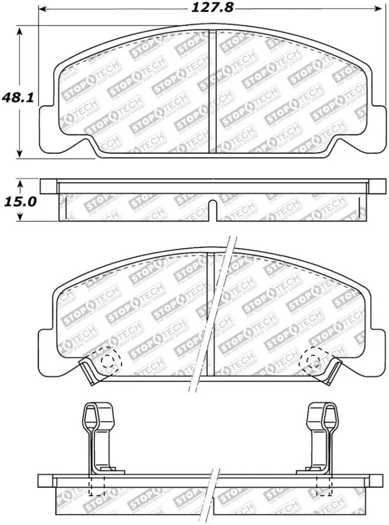 StopTech Street Select Brake Pads Front