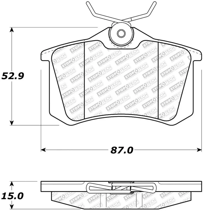 StopTech Street Select Brake Pads Rear