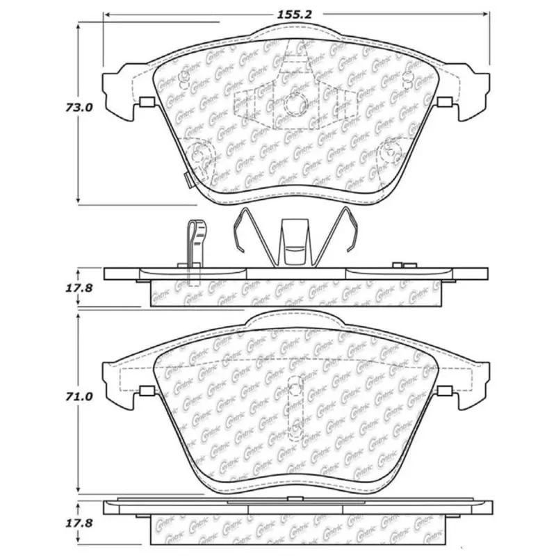 StopTech Street Touring Front Brake Pads 06-07 Mazda 6