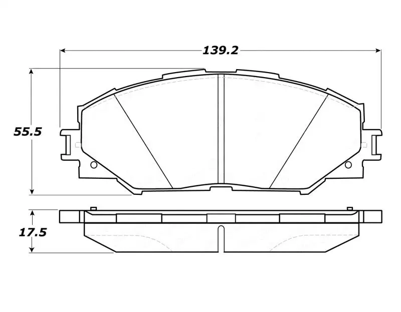 StopTech Street Touring Front Brake Pads 10 Lexus HS250h 09 Pontiac Vibe 1.8L