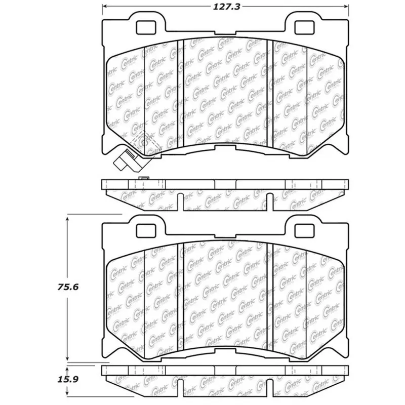 StopTech Street Touring Front Brake Pads 09-13 Infiniti FX35 FX37 FX45 FX50 08-13 G37