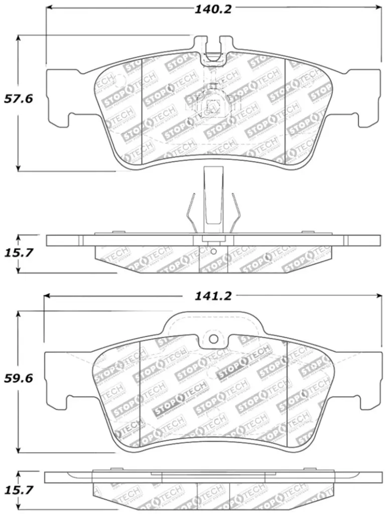 StopTech Street Touring Rear Brake Pads Mercedes Benz