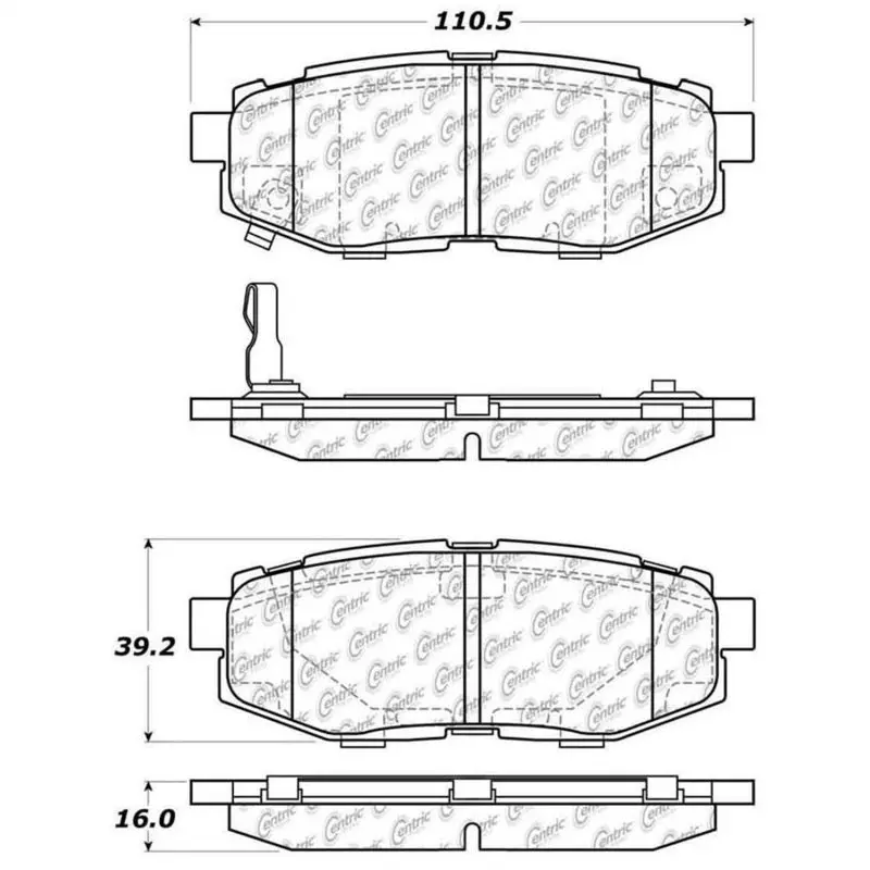 StopTech Street Touring Rear Brake Pads 06-10 Subaru Legacy Outback 13 BRZ