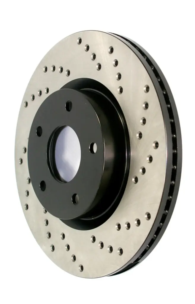 StopTech Drilled Left Front Rotor 99-08 VW Beetle 03-10 Beetle Convertible 98-06 Golf GTI