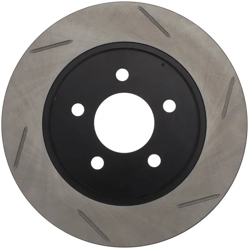 StopTech Power Slot 05-10 Mustang V6/4.0L GT V8-4.6L Rear Left Slotted Brake Rotor