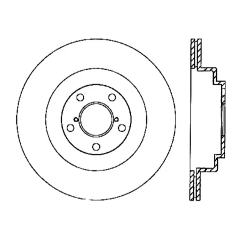 StopTech Power Slot 06-07 WRX 05-08 LGT Rear Left Slotted Brake Rotor Subaru