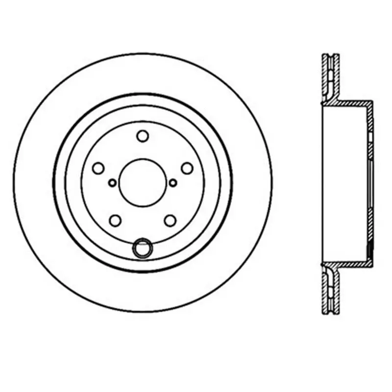 StopTech Power Slot 08-10 Subaru Impreza STi Rear Left Slotted Brake Rotor