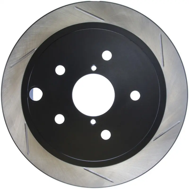 StopTech Power Slot 2015 Subaru WRX without EyeSight Rear Left Slotted Brake Rotor