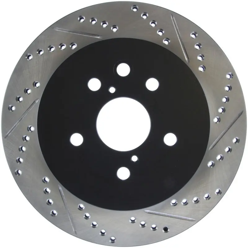 StopTech Power Slot Drilled Slotted Left Rear Rotor 2006-2011 Lexus GS Series 2006-2012 IS350