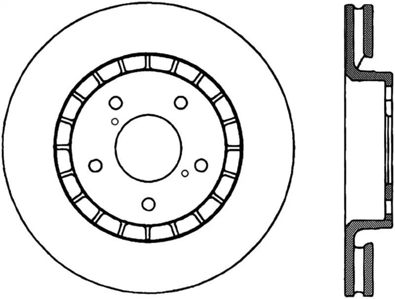 StopTech Power Slot Drilled Slotted Right Front Rotor 2006-2011 Lexus GS Series 2006-2012 IS Series