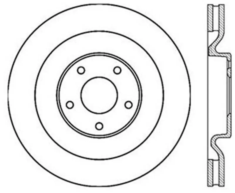 StopTech Power Slot Slotted Front Left CRYO Rotor 06-10 Corvette Z06 10 Corvette Grand Sport