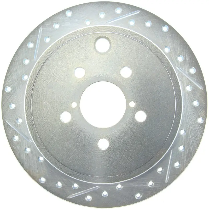 StopTech Select Sport 09-13 Subaru Forester Slotted and Drilled Right Rear Brake Rotor