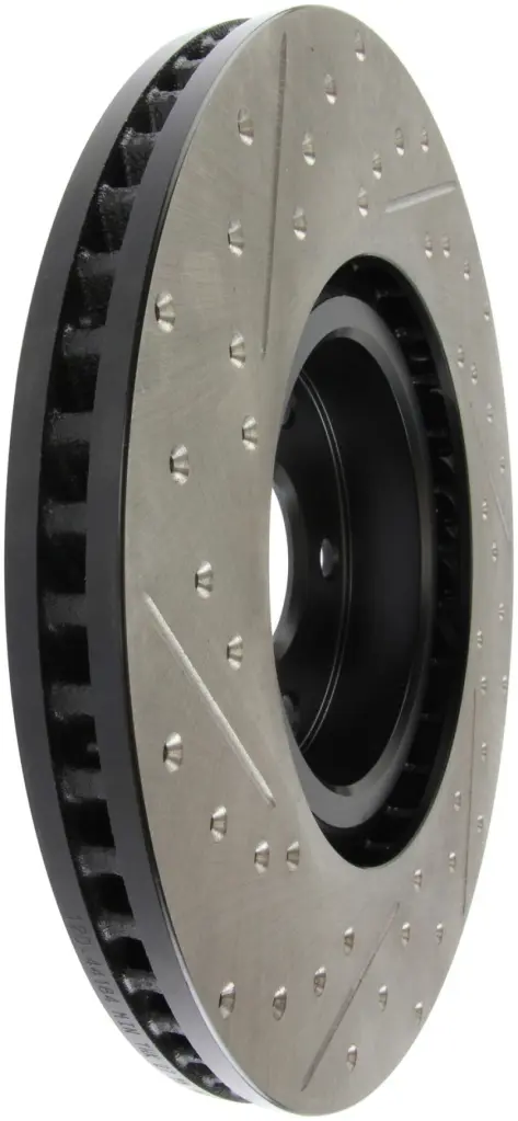 StopTech Slotted Drilled Front Left Rotor 2014 Lexus IS