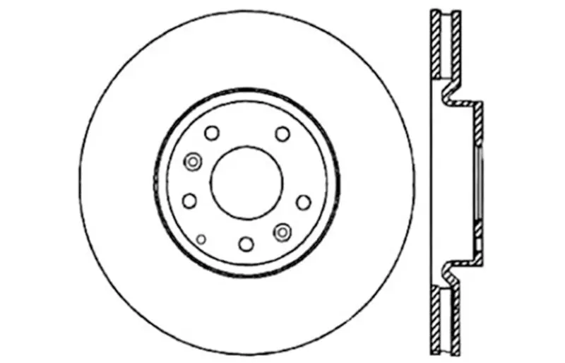 StopTech Slotted Drilled Left Front Brake Rotor 2004-2009 Mazda RX-8